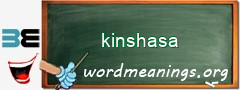 WordMeaning blackboard for kinshasa